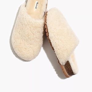 Madewell The Layne Clog Mule in Shearling